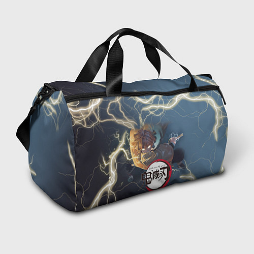 Спортивная сумка Клинок рассекающий демонов Зенитсу / 3D-принт – фото 1