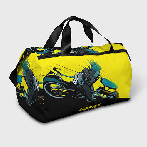 Спортивная сумка Vi Ви на мотоцикле cyberpunk 2077 / 3D-принт – фото 1