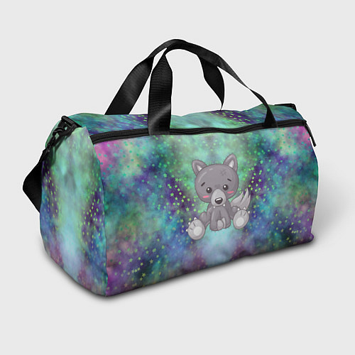Спортивная сумка Маленький серый волк / 3D-принт – фото 1