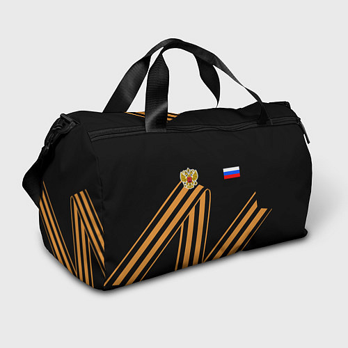 Спортивная сумка Герб России - георгиевская лента / 3D-принт – фото 1