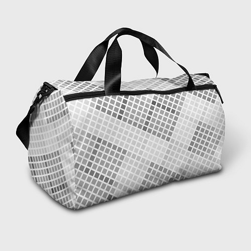 Спортивная сумка Серая клетка / 3D-принт – фото 1