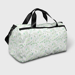 Спортивная сумка Хаос из зелёных веток и листьев