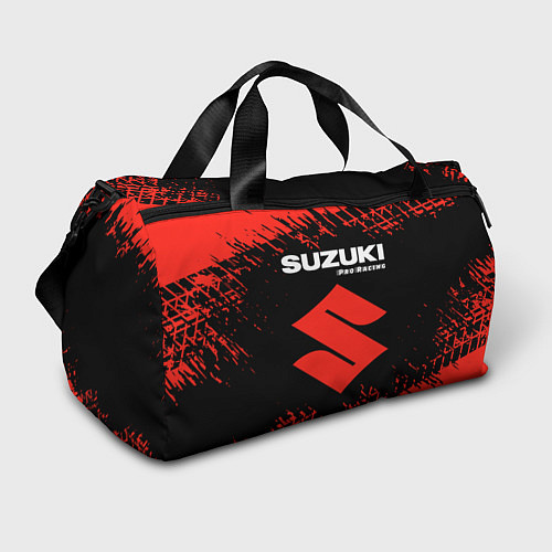 Спортивная сумка СУЗУКИ Pro Racing Следы Шин / 3D-принт – фото 1