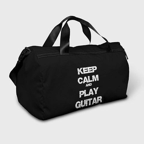 Спортивная сумка KEEP CALM AND PLAY GUITAR / 3D-принт – фото 1