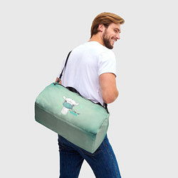 Сумки спортивные Лама в маске, цвет: 3D-принт — фото 2