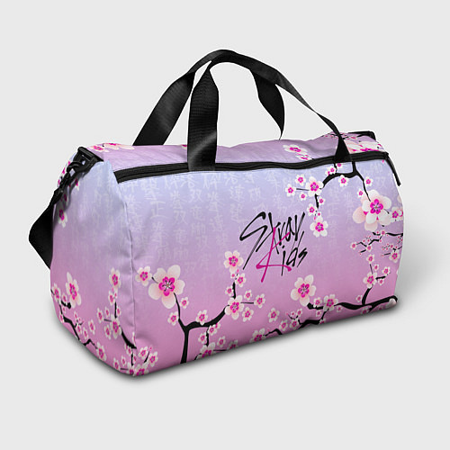 Спортивная сумка Stray Kids цветы сакуры / 3D-принт – фото 1