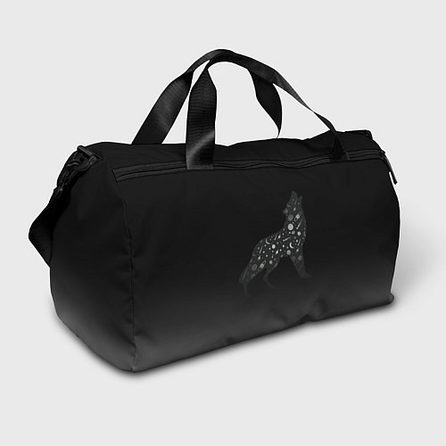 Спортивная сумка Звездный черный волк / 3D-принт – фото 1