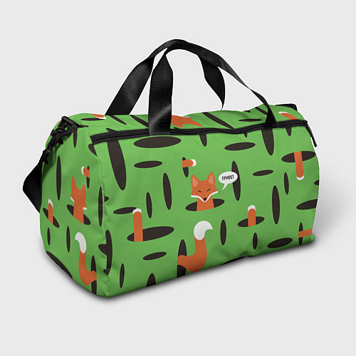 Спортивная сумка Лисичка в норке / 3D-принт – фото 1