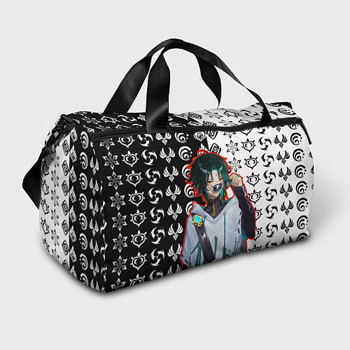 Спортивная сумка Сяо модный парень Геншин импкт / 3D-принт – фото 1