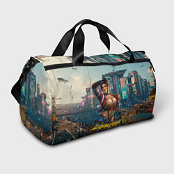 Сумки спортивные Panam Cyberpunk2077 18, цвет: 3D-принт
