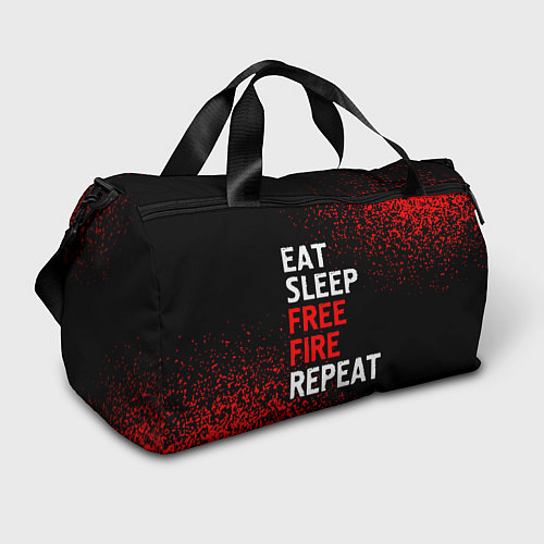 Спортивная сумка Eat Sleep Free Fire Repeat Арт / 3D-принт – фото 1