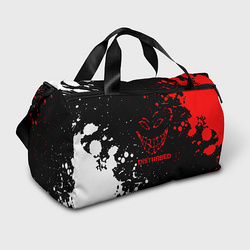 Спортивная сумка Disturbed брызги красок / 3D-принт – фото 1