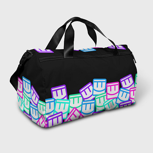 Спортивная сумка Разноцветные лого REC ROOM / 3D-принт – фото 1