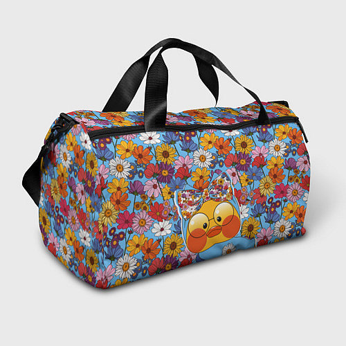 Спортивная сумка Лалафанфан на фоне полевых цветов / 3D-принт – фото 1
