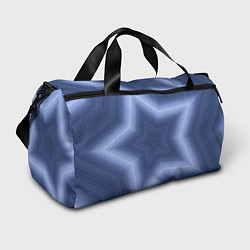 Спортивная сумка Синий звездный современный узор