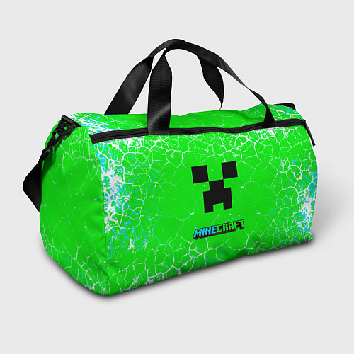 Спортивная сумка Minecraft зеленый фон / 3D-принт – фото 1