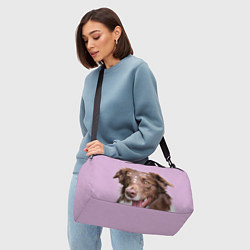 Сумки спортивные Веселая Бордер колли, цвет: 3D-принт — фото 2