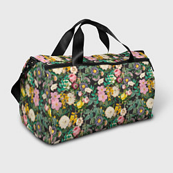 Спортивная сумка Паттерн из летних цветов Summer Flowers Pattern