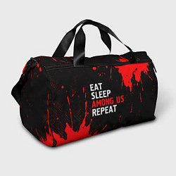 Спортивная сумка Eat Sleep Among Us Repeat Брызги