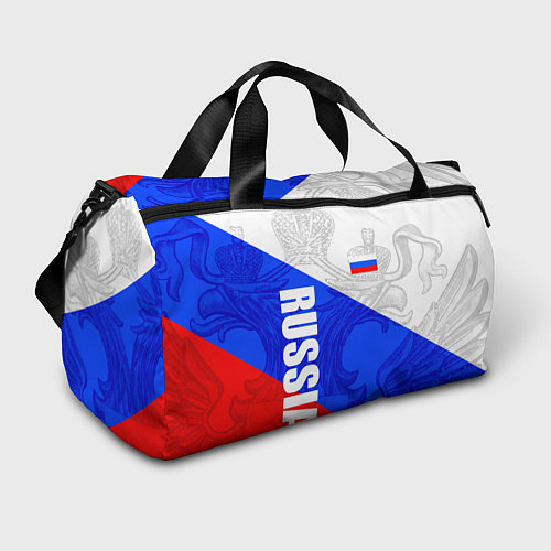 Спортивная сумка RUSSIA - SPORTWEAR - ТРИКОЛОР / 3D-принт – фото 1