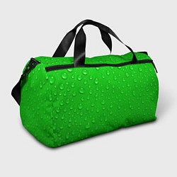 Спортивная сумка Зеленый фон с росой