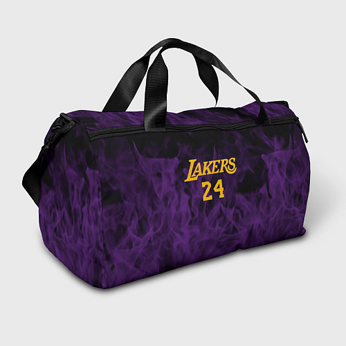 Спортивная сумка Lakers 24 фиолетовое пламя / 3D-принт – фото 1