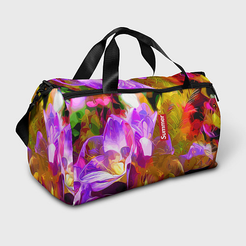 Спортивная сумка Красочный цветочный узор Лето Colorful Floral Patt / 3D-принт – фото 1