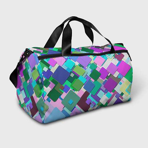 Спортивная сумка MULTICOLORED SQUARES / 3D-принт – фото 1