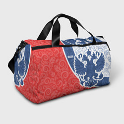 Сумки спортивные ГЕРБ РОССИИ С УЗОРАМИ, цвет: 3D-принт