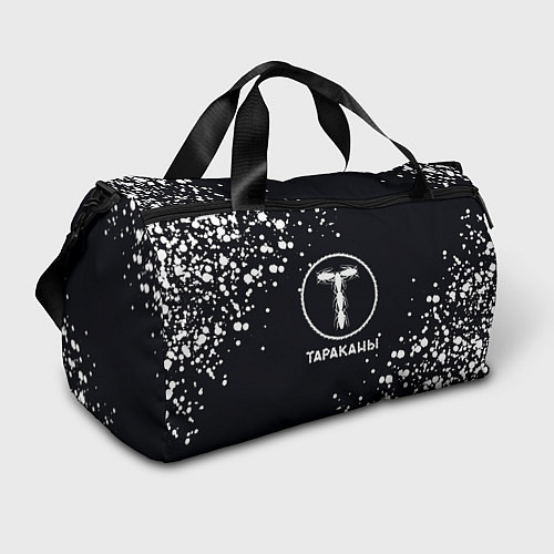 Спортивная сумка Тараканы текстура на черном фоне / 3D-принт – фото 1