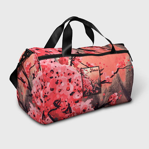 Спортивная сумка Красная Сакура Red Sakura / 3D-принт – фото 1