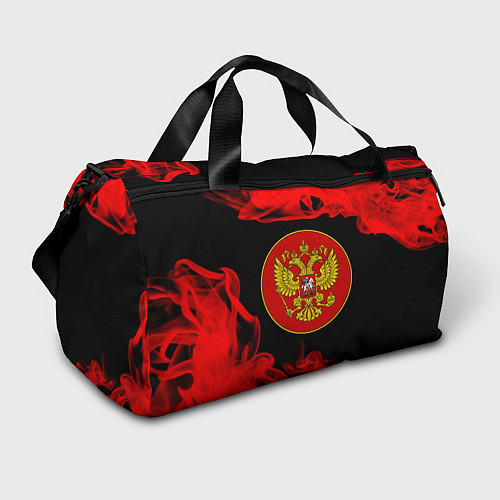 Спортивная сумка RUSSIA - ГЕРБ - Пламя / 3D-принт – фото 1