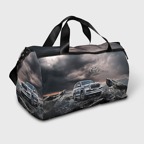 Спортивная сумка Toyota Land Cruiser 200 среди скал / 3D-принт – фото 1