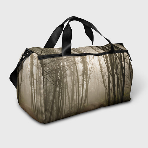 Спортивная сумка Туманный лес на восходе / 3D-принт – фото 1