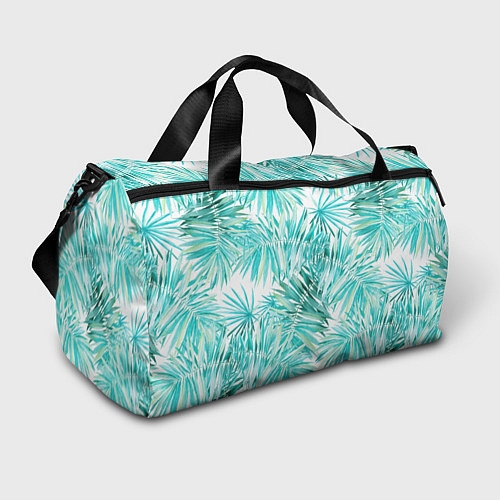 Спортивная сумка Листья Пальмы Нарисованные Акварелью / 3D-принт – фото 1