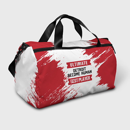 Спортивная сумка Detroit Become Human: красные таблички Best Player / 3D-принт – фото 1