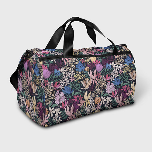 Спортивная сумка Цветы Летние В Цветущем Саду / 3D-принт – фото 1