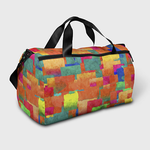 Спортивная сумка Красочная абстрактная композиция Мазки краски / 3D-принт – фото 1