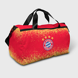 Сумки спортивные Bayern munchen красно желтый фон, цвет: 3D-принт