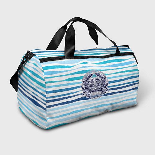 Спортивная сумка Синий крабик / 3D-принт – фото 1