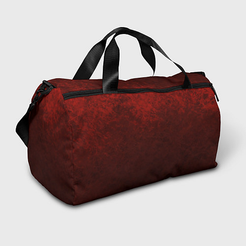 Спортивная сумка Мраморный красно-черный градиент / 3D-принт – фото 1