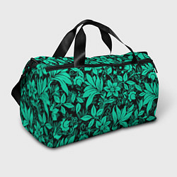 Спортивная сумка Ажурный цветочный летний орнамент