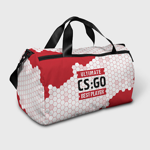 Спортивная сумка CS:GO: красные таблички Best Player и Ultimate / 3D-принт – фото 1