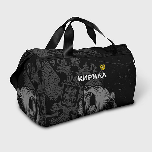 Спортивная сумка Кирилл Россия Медведь / 3D-принт – фото 1