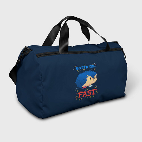 Спортивная сумка Little Sonic gotta go fast / 3D-принт – фото 1