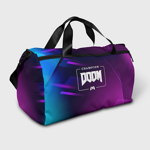 Спортивная сумка Doom Gaming Champion: рамка с лого и джойстиком на / 3D-принт – фото 1