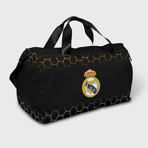 Спортивная сумка Real madrid соты / 3D-принт – фото 1