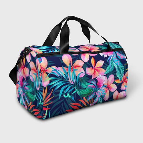 Спортивная сумка Яркие тропические цветы Лето / 3D-принт – фото 1
