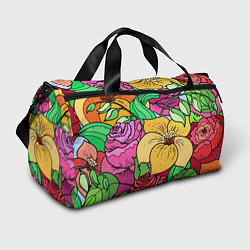 Спортивная сумка Красочные летние цветы Fashion trend