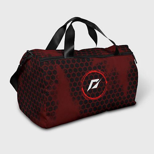 Спортивная сумка Символ Need for Speed и краска вокруг на темном фо / 3D-принт – фото 1